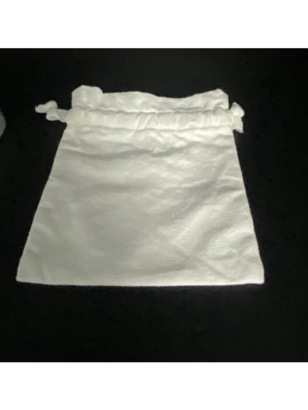 Dior Beaute Beauty White Cotton Drawstring Pouch Bag with Satin Ribbon 54 Inch - Picture 9 of 16